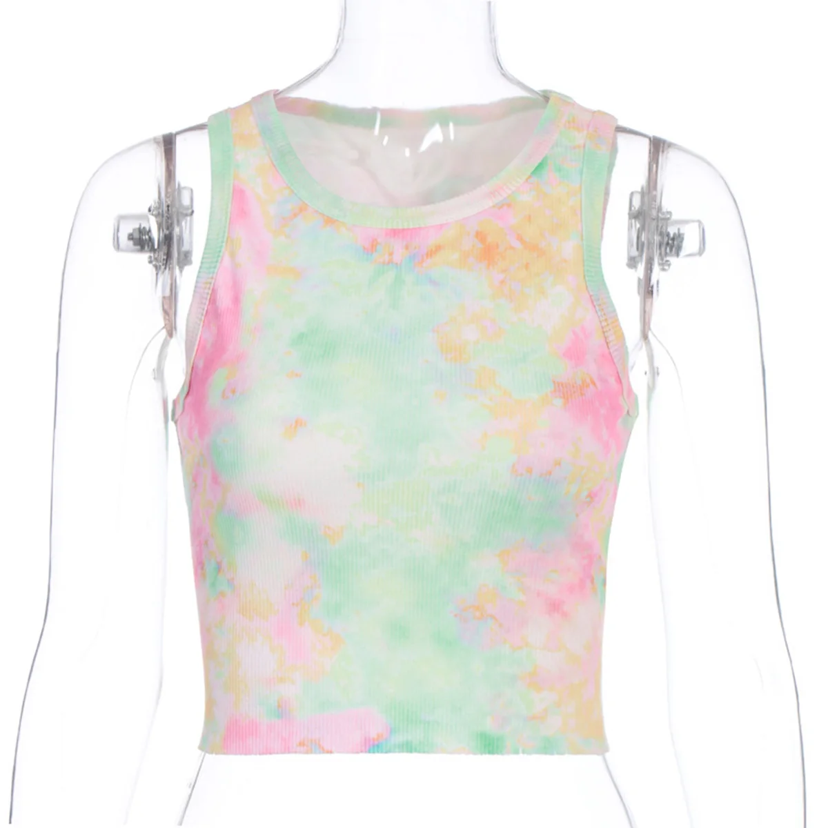 Женский летний пикантный Топ модный топ для девушек с принтом случайного