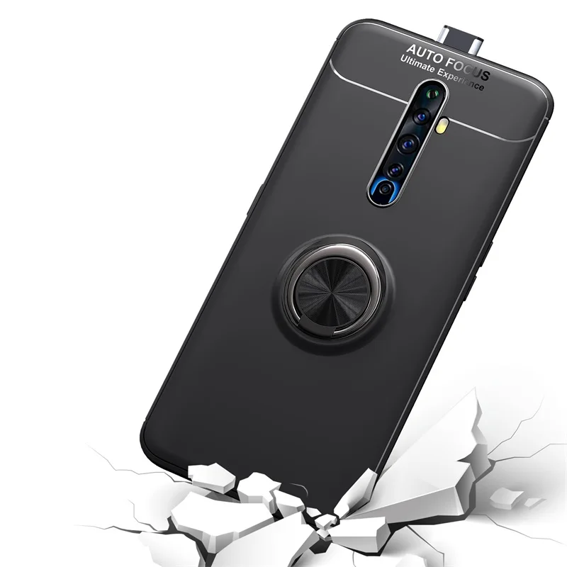 OPPO Reno 2 Z 2Z 2F чехол для телефона Автомобильный Кронштейн кольцо держатель Броня задняя крышка для OPPO Reno 2 Z 10X Zoom reno2 мягкий матовый корпус