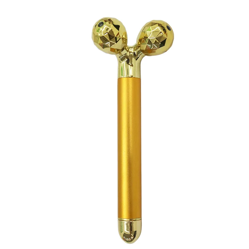 

24K Gold Beauty Stick Electric Massage Instrument 3D Roller Beauty Stick Vibration Massage Artifact