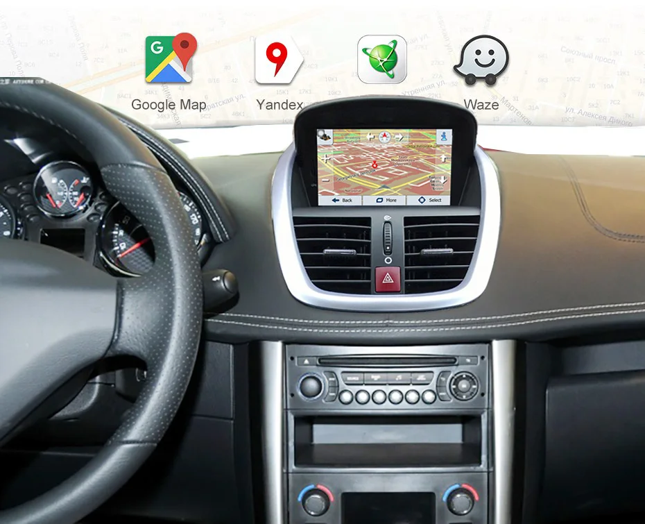 Android 9,0 автомобильный dvd-плеер для peugeot 207 2007- gps-навигация, радио, стерео Bluetooth USB Мультимедиа gps карта
