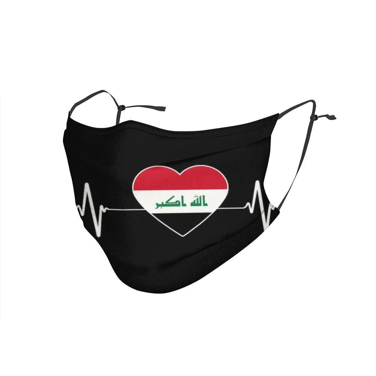 Маска респиратор для лица с флагом страны Ирака и защитой от пыли|Мужские