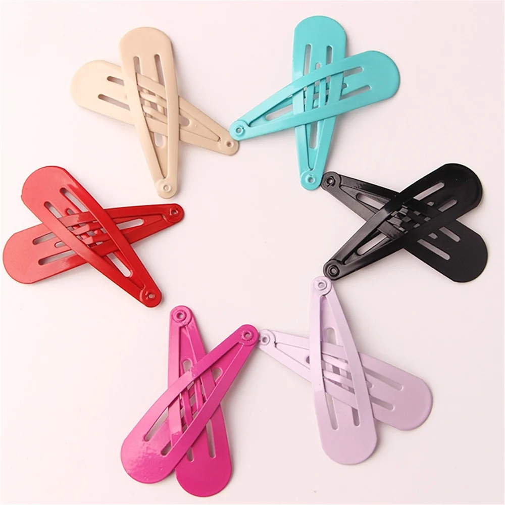 4 шт./компл. милые разноцветные яркие заколки для волос с принтом двухцветные