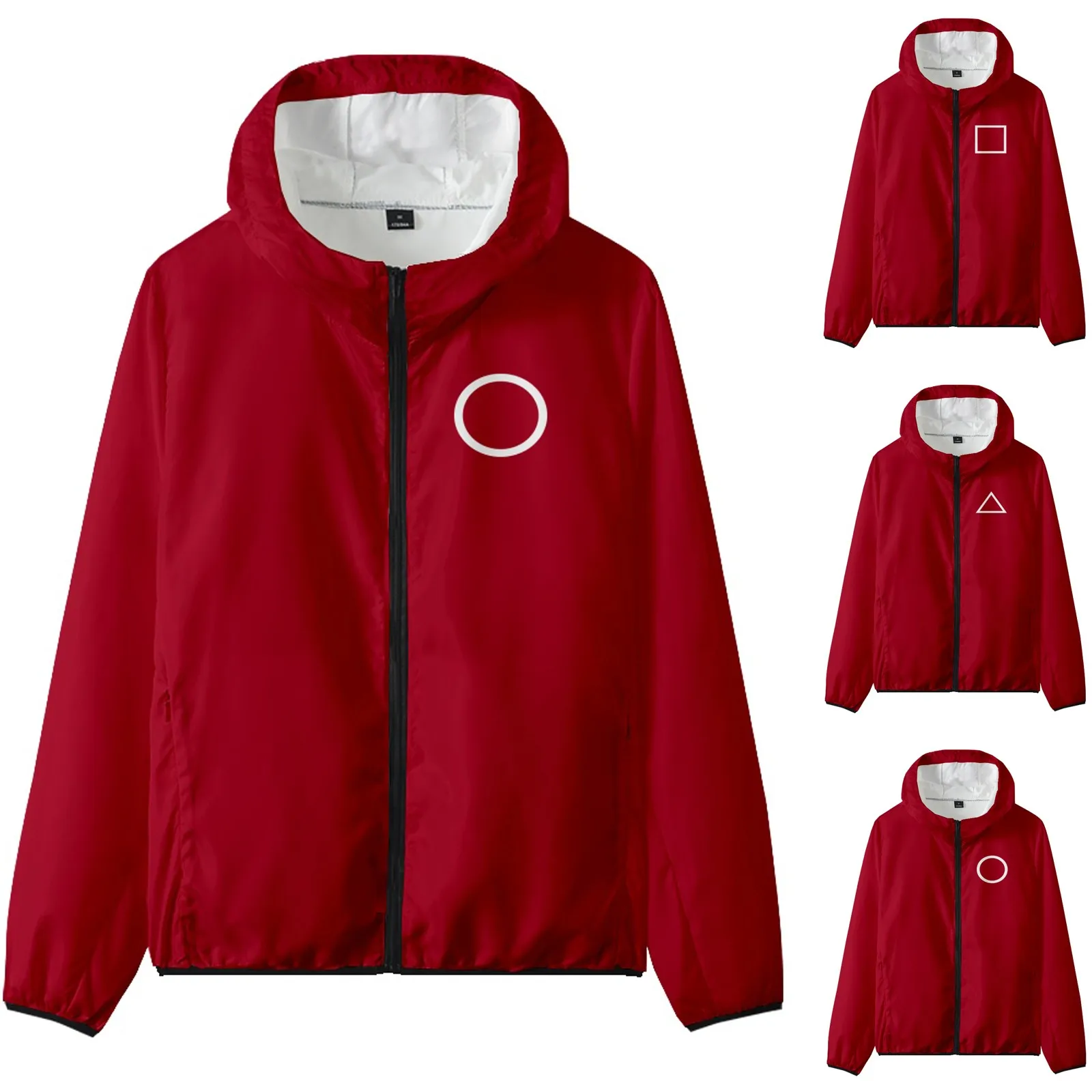 

Korean Squid Game Costume Men Jacket Streetwear Harajuku Male Oversized Hoodie Long Sleeve Harajuku Sweatshirt Women Aesthetic