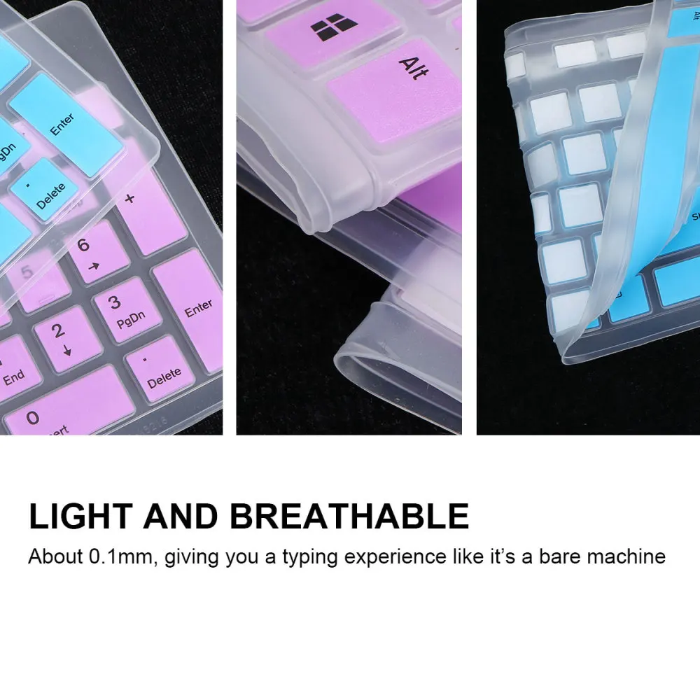2 шт. Пыленепроницаемая клавиатура силиконовая защита для клавиатуры