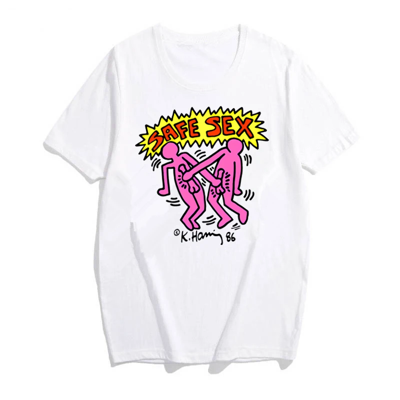 Футболка женская с коротким рукавом круглым вырезом и принтом ЛГБТ |