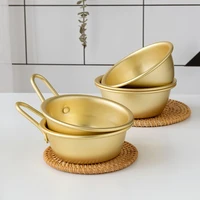 6 korean rice wine bowls korean dessert bowls hot drinks and cold wine bowls golden bowls with handles