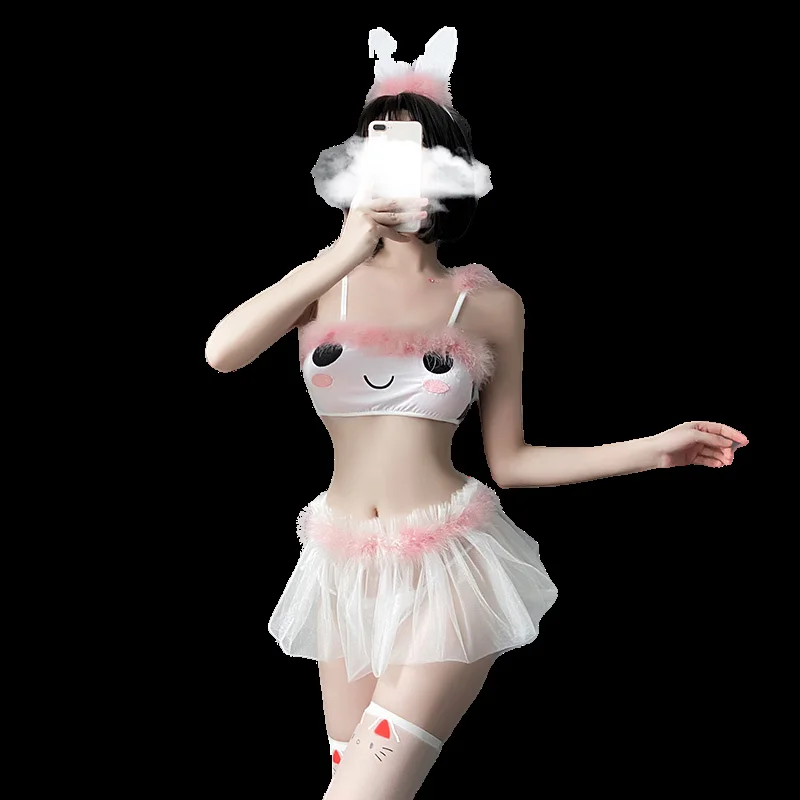 

Japanese Lingerie Sexy Uniform Erotic Lingerie Bunny Costumes Party Uniform Lingerie Rabbit Girl Cosplay Babydoll role-playing