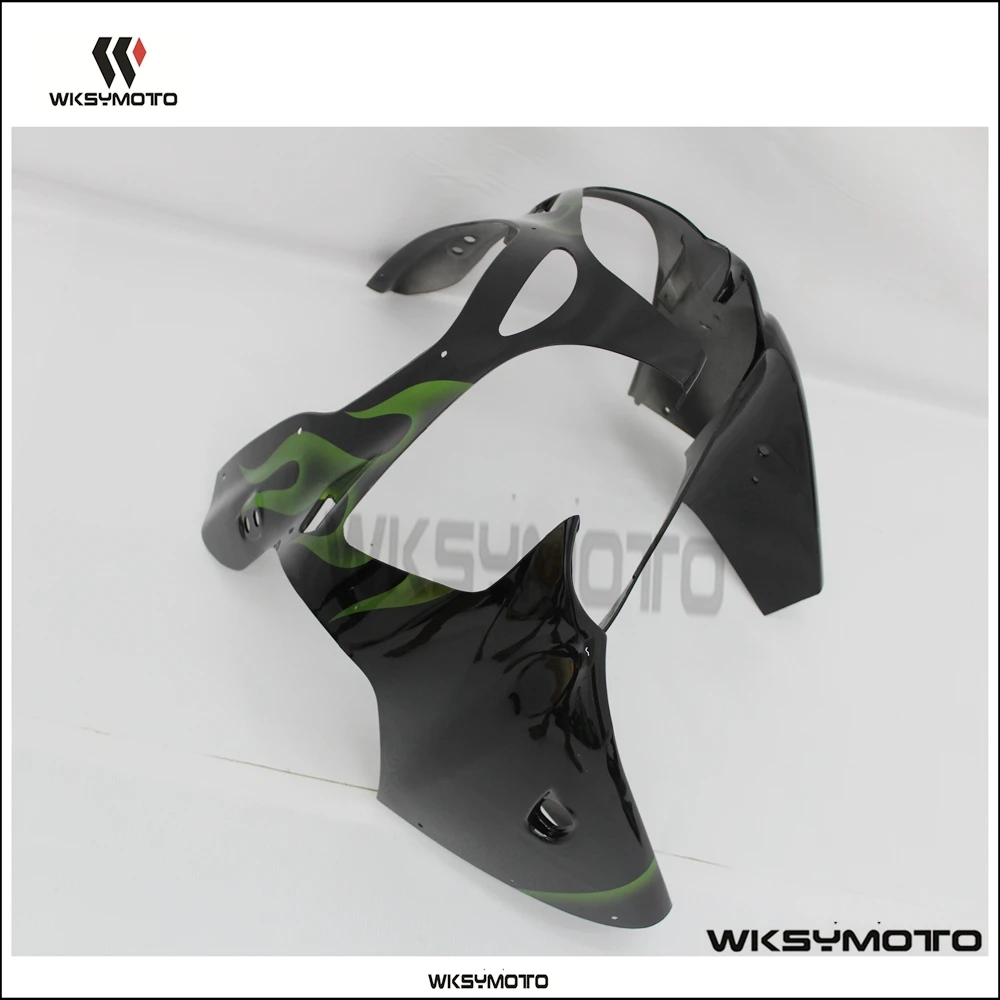 

Для Kawasaki Ninja ZX-6R 636 2000-2002 мотоциклетная Неокрашенная голова обтекатель Передняя верхняя обтекатель ABS инъекция аксессуары