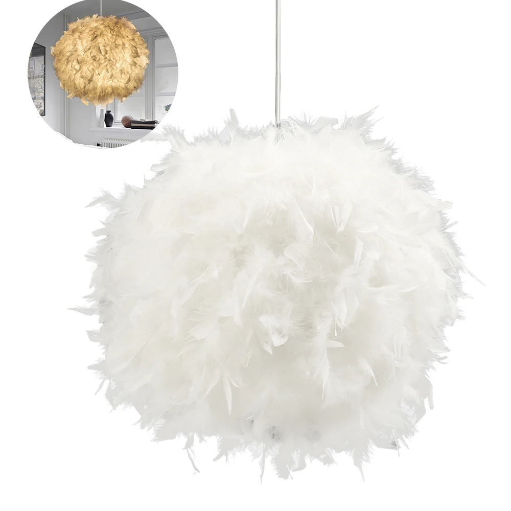 Подвесные светильники с шариками и перьями 5 Вт E27 кухонные подвесные освещение