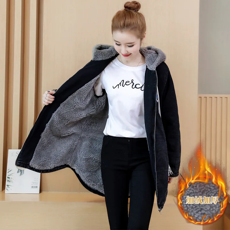 Женская парка повседневная верхняя одежда осень зима пальто с капюшоном в стиле