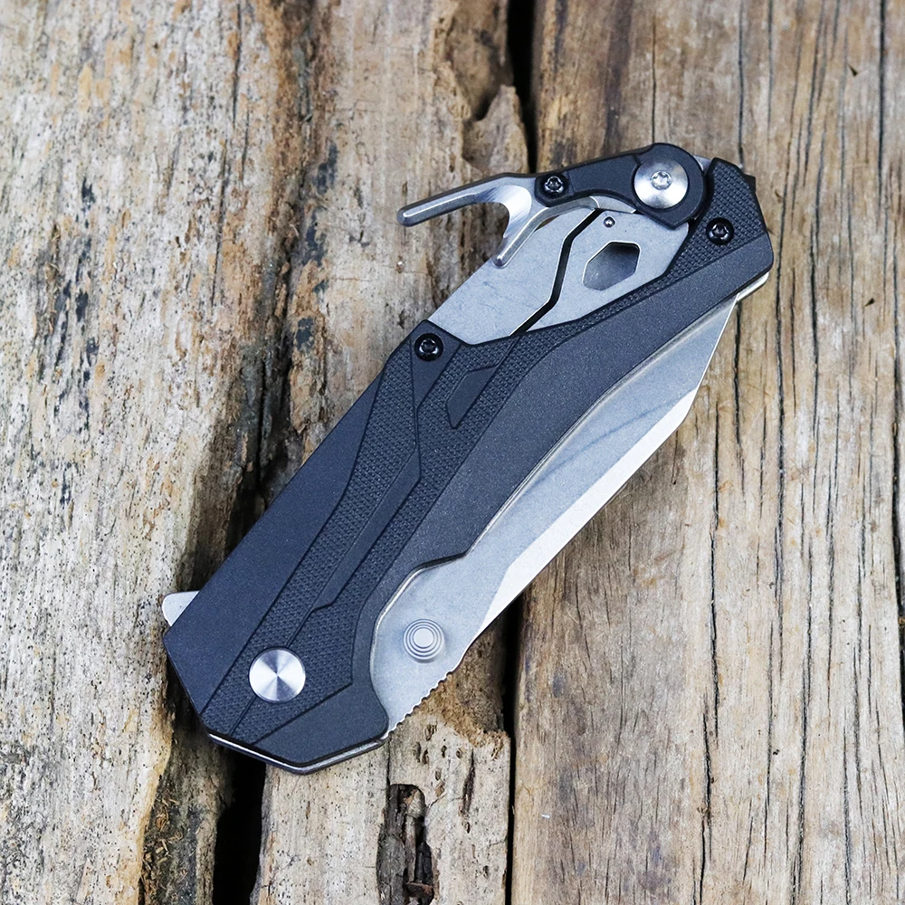 

Brand new OEM folding knife D2 blade glass fiber portable pocket kitchen knife camping hunting survival fruit knife EDC tool
