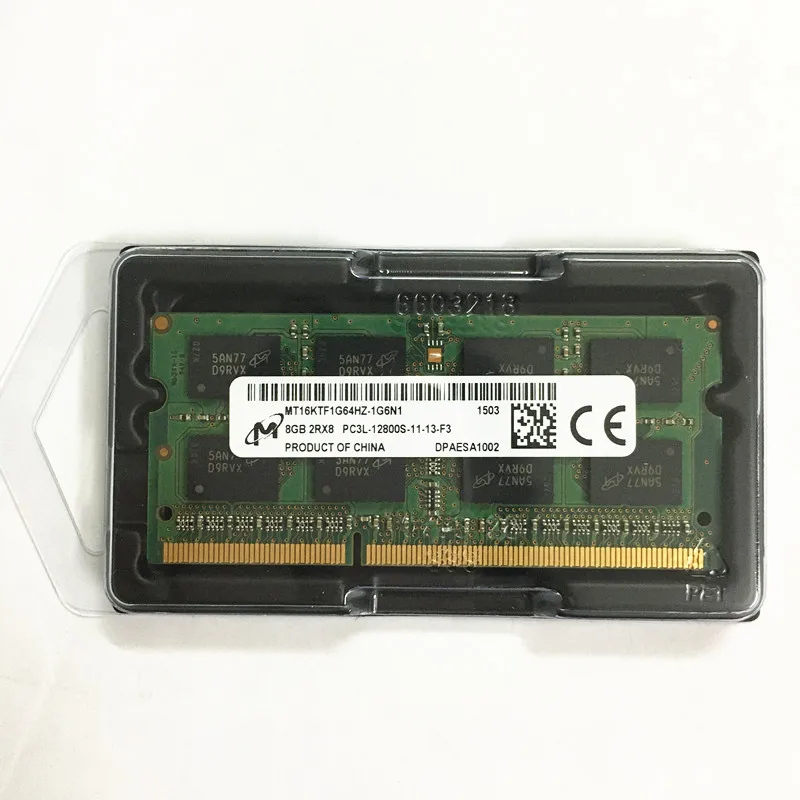 

Оперативная память Micron DDR3 S 8 Гб 1600, память для ноутбука 8 Гб 2RX8 PC3L-12800S-11 DDR3 8 Гб 1600 МГц RAM