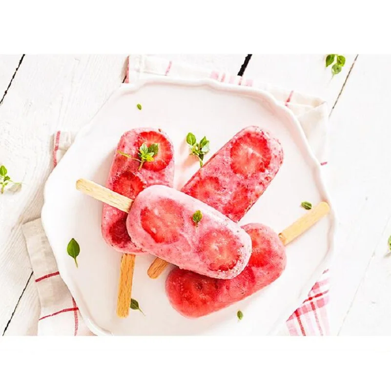 Форма для мороженого Allforhome силиконовая форма с 4 полостями поднос кубика льда