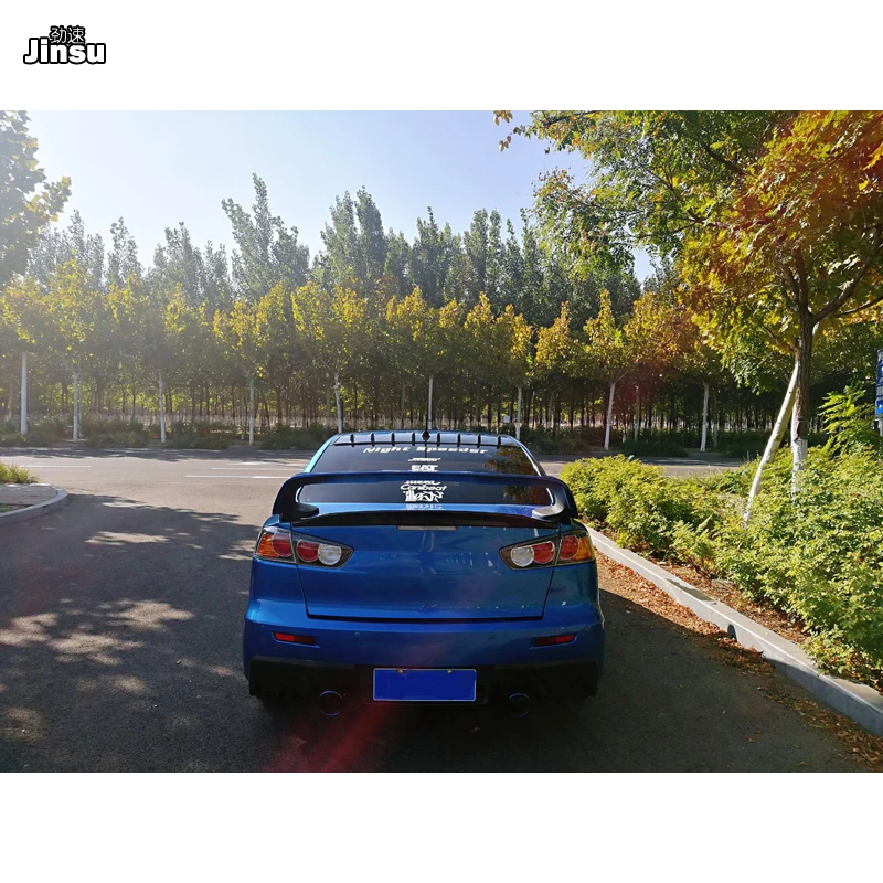 Поддельный и имитирующий углеродное волокно задний спойлер на крышу губа для