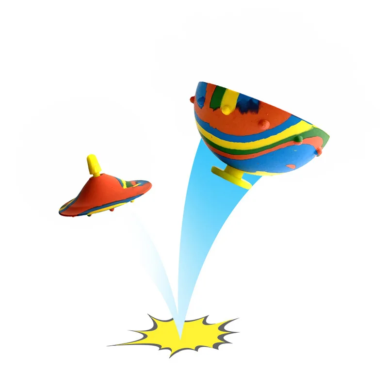 

New Novelty Elastic Toys Camouflage Bouncing Jumping Bowl Rotating Spinner Stress Relieve Decompression Gifts For Children