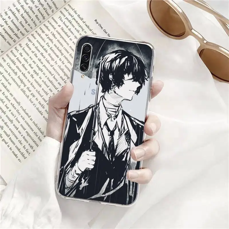 

Japan anime bungou stray Phone Case Transparent Samsung s9 s10 s20 Huawei honor P20 P30 P40 xiaomi note mi 8 9 pro lite plus