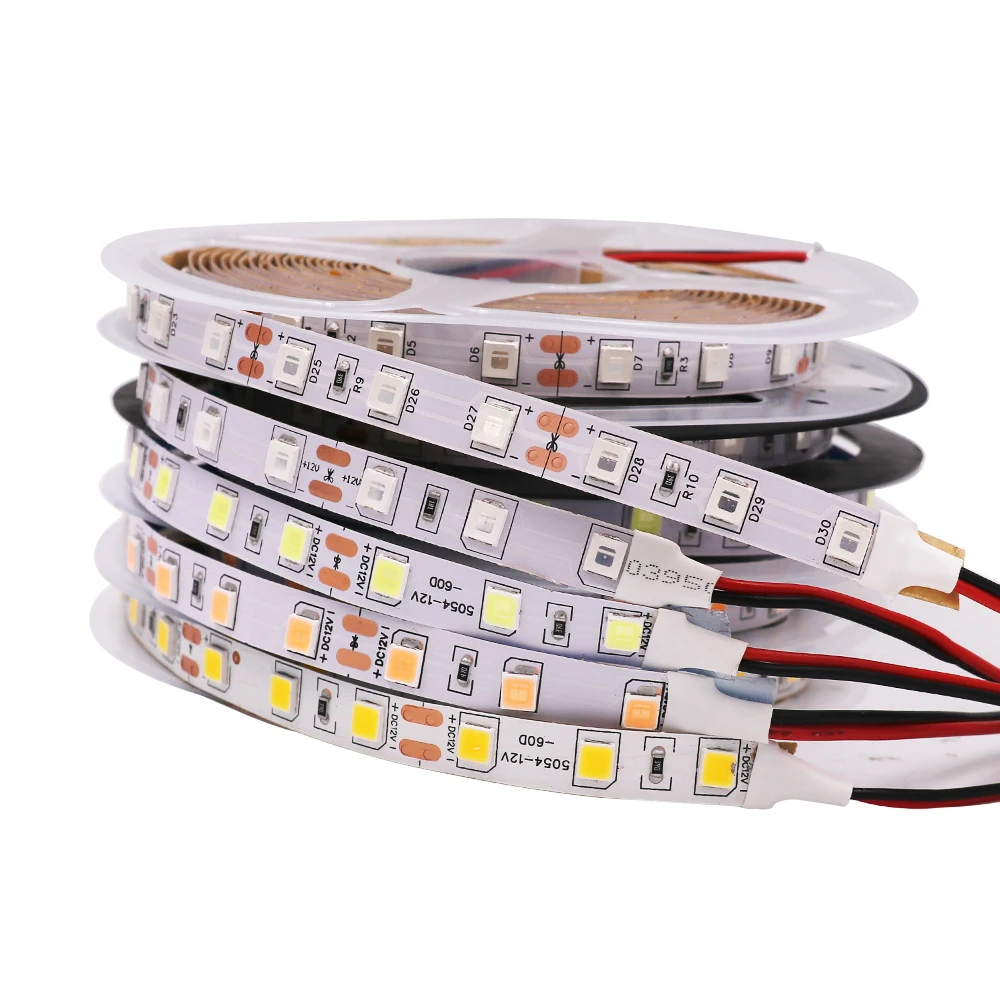 

DC 12V 5054 Led Strip Lighting 60leds/m IP21 IP65 IP67 Waterproof White/Warm White/Red/Blue/Green Flexible Tape LED Light 5m