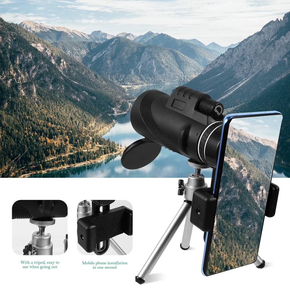 

Zoom Monocular Eyepiece Adjustable Portable Outdoor Hiking Monocular Telescope