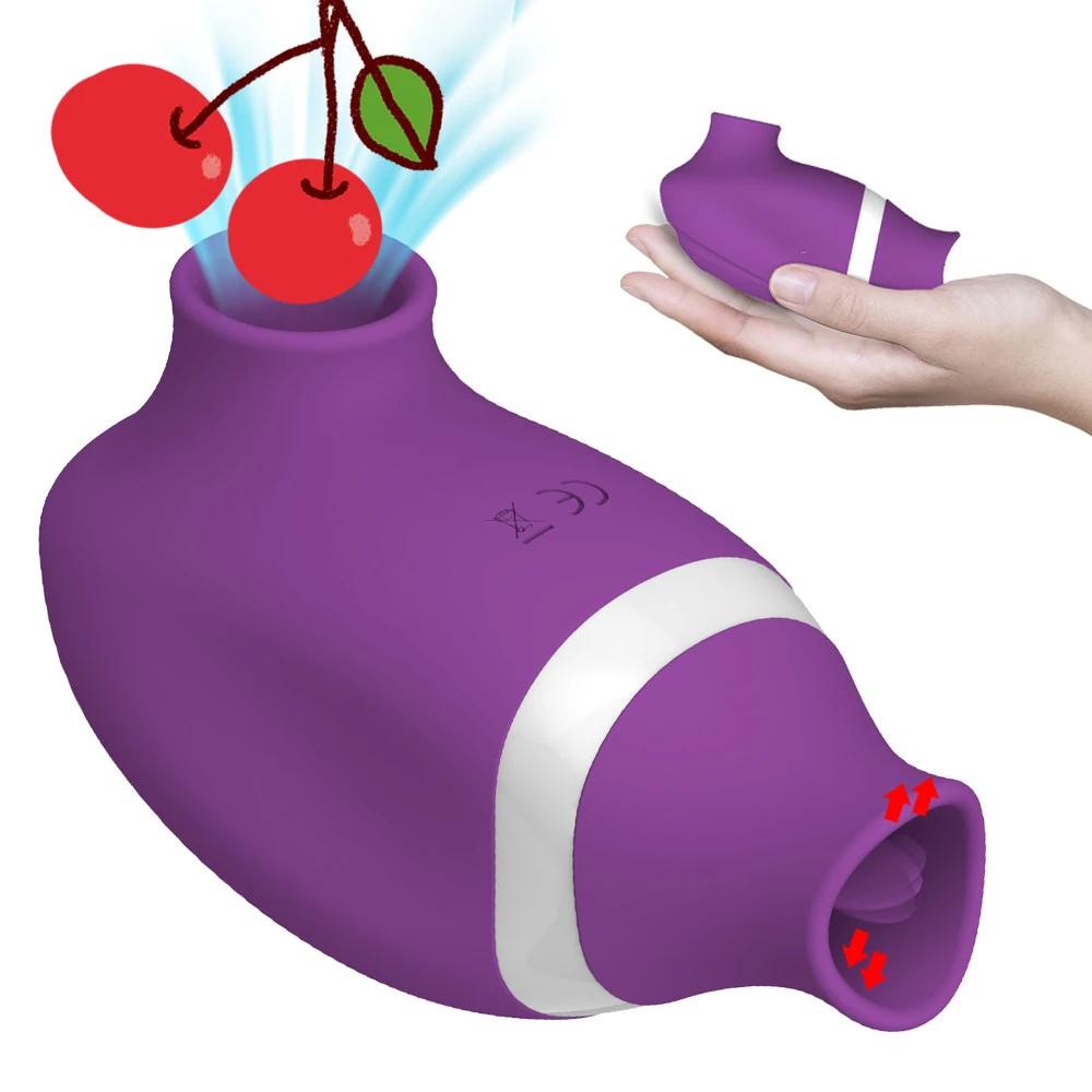 Женские вибраторы 2 в 1, сосущий лизающий мастурбатор для клитора, Стимулятор точки G, присоска для сосков, вагинальный минет, Женский Вибрато...