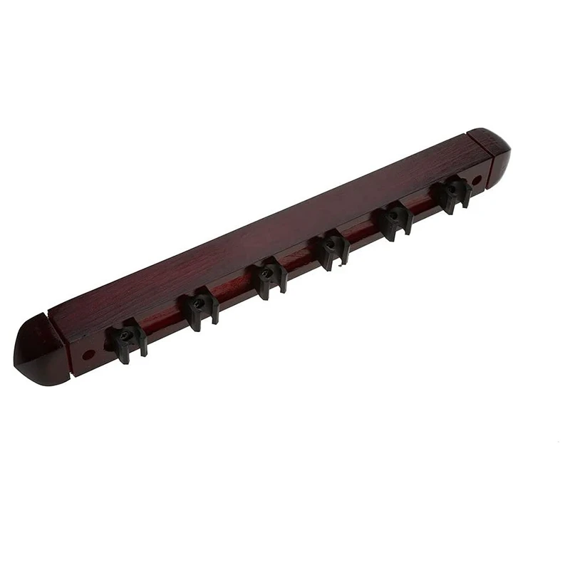 

Billiard Pool Cue Rack Holder Wall Mounted Hanging 6 Cue Sticks Snooker Accessories Billiard Pool Wooden Cue Rack