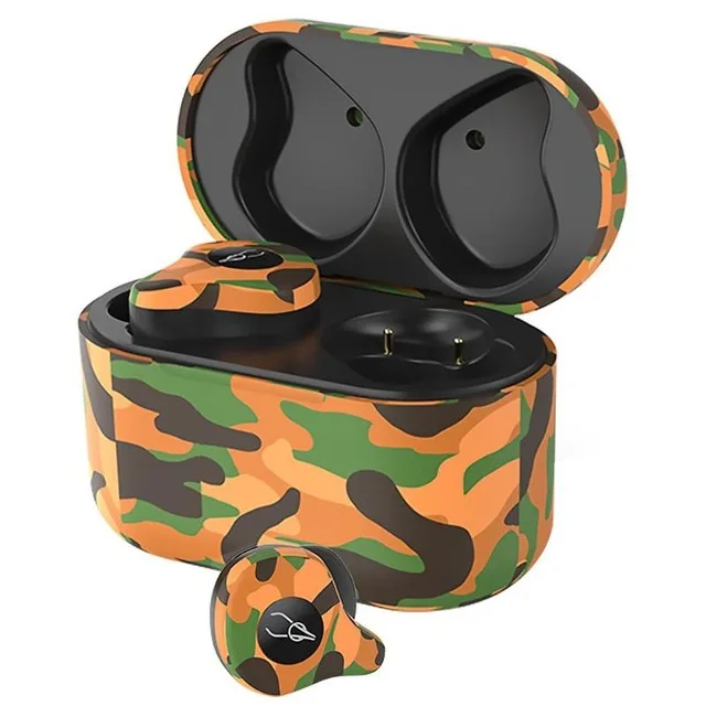 Оригинальные беспроводные наушники Sabbat X12 Pro 5,0, Bluetooth, спортивные наушники, Hi-Fi гарнитура, свободные руки, водонепроницаемые наушники с зарядкой - Цвет: Sahara
