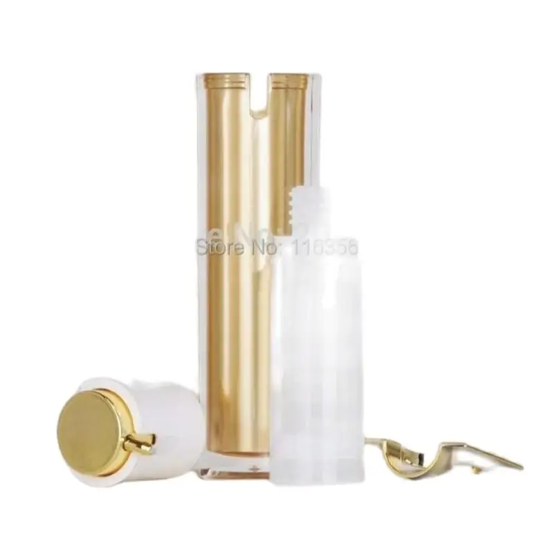 15 мл квадратная фотоемкость или бутылка для лосьона с безвоздушным насосом может