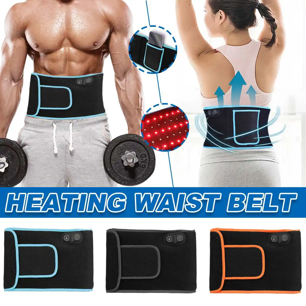 

Red Light Therapy Belt LED Infrared Therapy Belt Wave Length 660nm / 850nm For Weight Loss Reduce Joint Pain Treat Inflammation