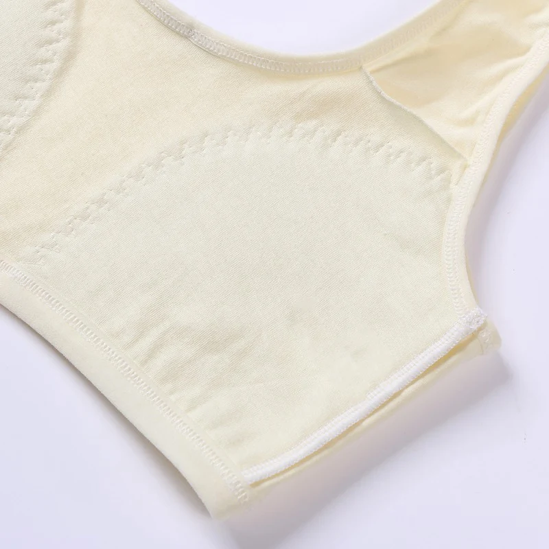 Летний тонкий тренировочный льняной мягкий бюстгальтер для девочек спортивный