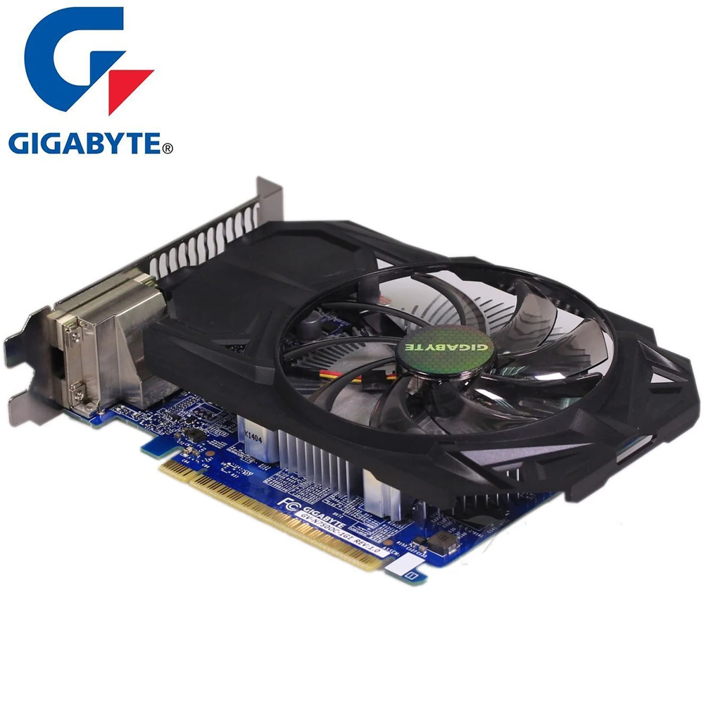 Gigabyte GTX 750 1 ГБ Графика карты gv-n750oc-1gi 128bit GDDR5 видео карты для NVIDIA GeForce GTX750 HDMI DVI используются VGA распродажа