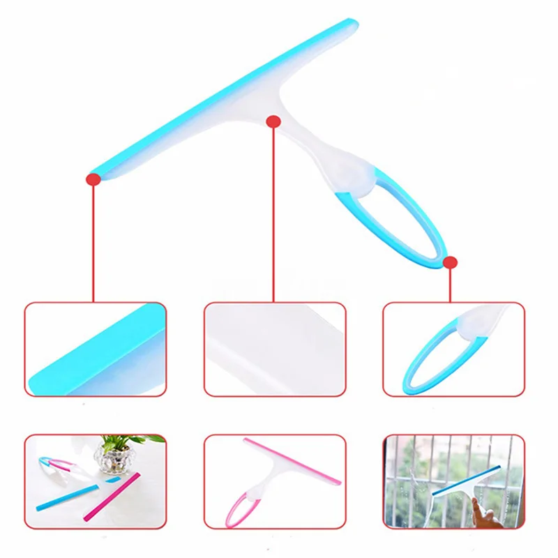 

Soft Glass Scraper Wiper Window Brush Cleaner Car Window Squeegee Glass Cleaning Wiper Rubber Blade Washing Tools