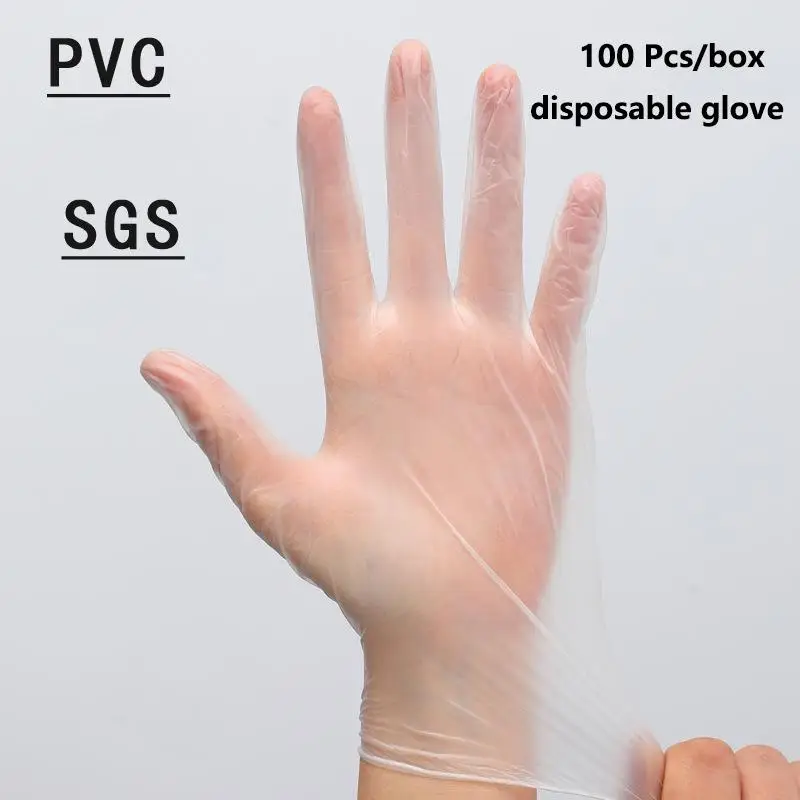 Перчатки из ПВХ одноразовые противовирусные перчатки Guantes для защиты окружающей