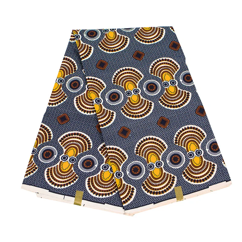 

Latest Africa Printed Batik Fabric Veritable Wax Patchwork 100% Polyester Tissu For Woman Dress Making Craft DIY Ankara Material
