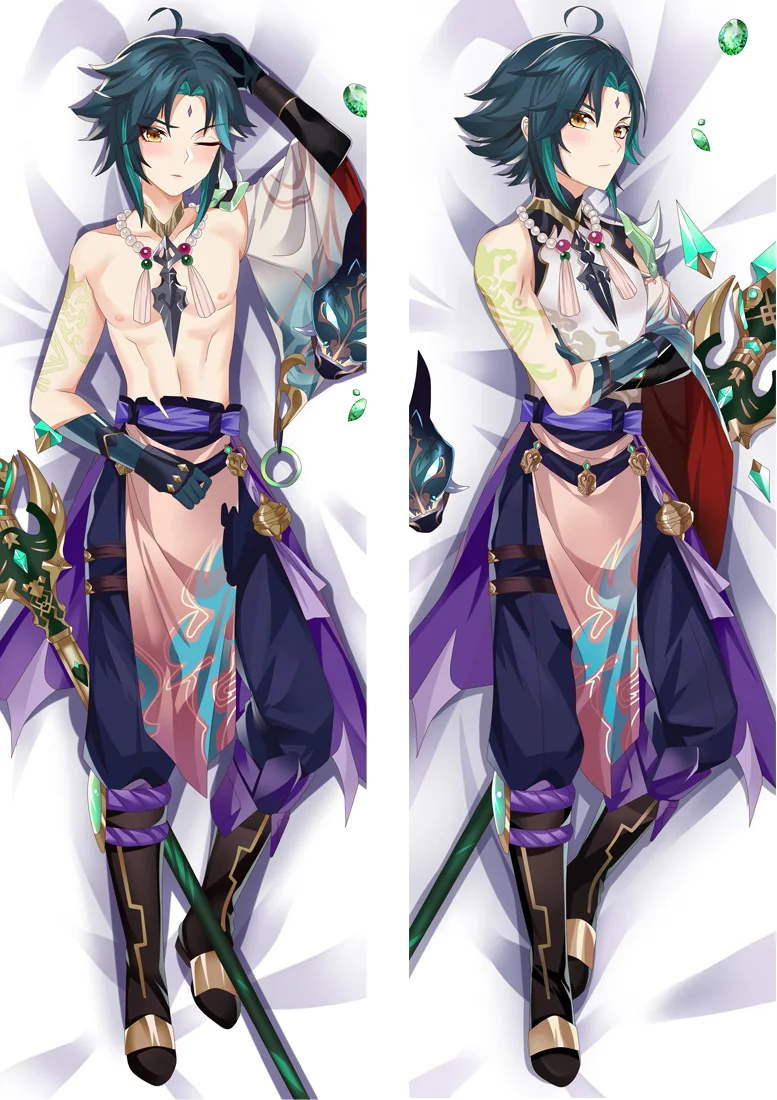 Новый дизайн Genshin Impact Xiao Dakimakura мужской Подушка-отаку чехол Kinsen Подушка Чехол -