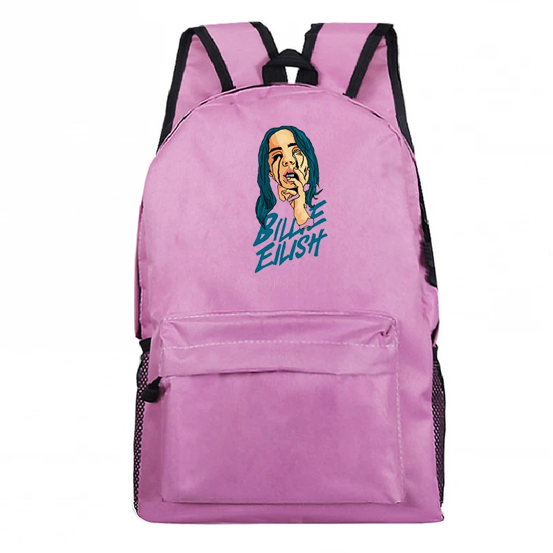 17 Plecak DJ Singer школьный Billie Eilish рюкзак и сумка A Dos Bad Gay Bookbag Bolso Mujer школьные сумки для девочек-подростков на молнии 8 - Цвет: 17