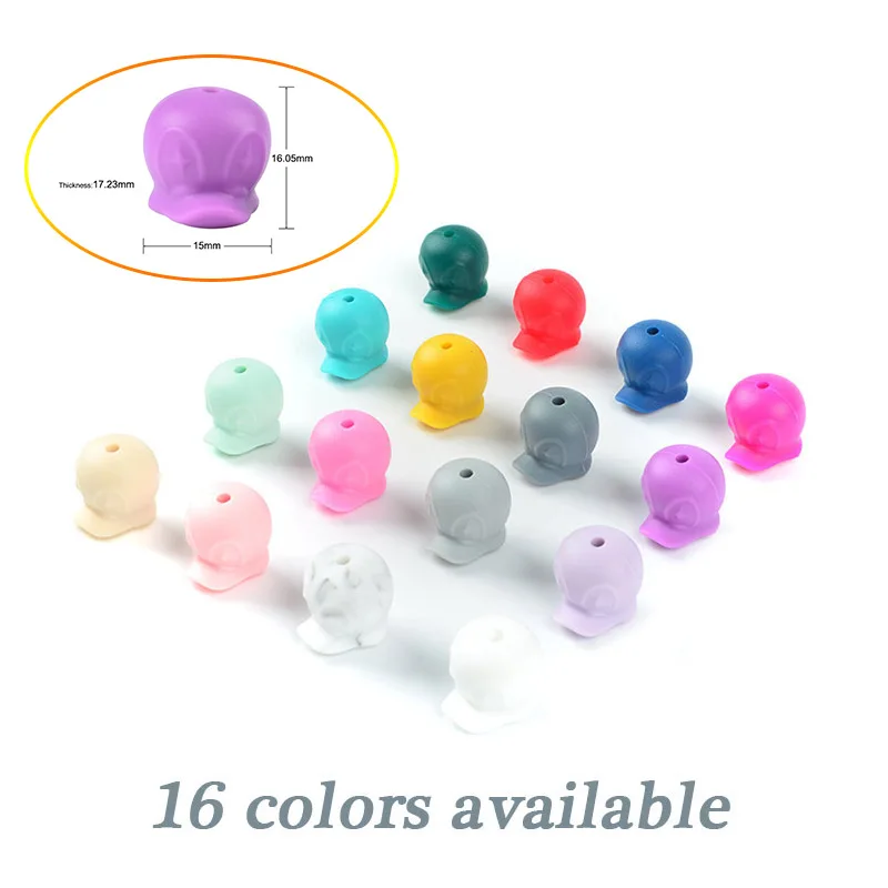 LOFCA 10 шт Силиконовые бусы из утиного пуха пищевые силиконовые детские грызунки