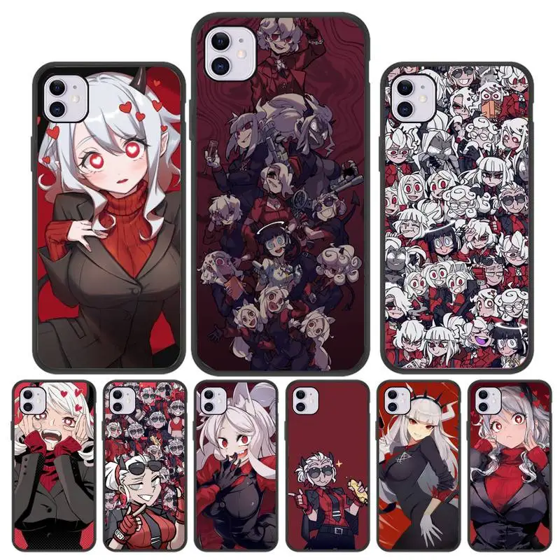 

Cartoon Girl helltaker Phone Case For IPhone 11 12 13 Pro XS Max 6 7 8 Plus 6S X XR Mini Black Cover Shell