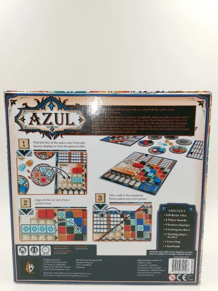 Игровой коврик Azul Plan B вечерние игровые коврики | Игрушки и хобби