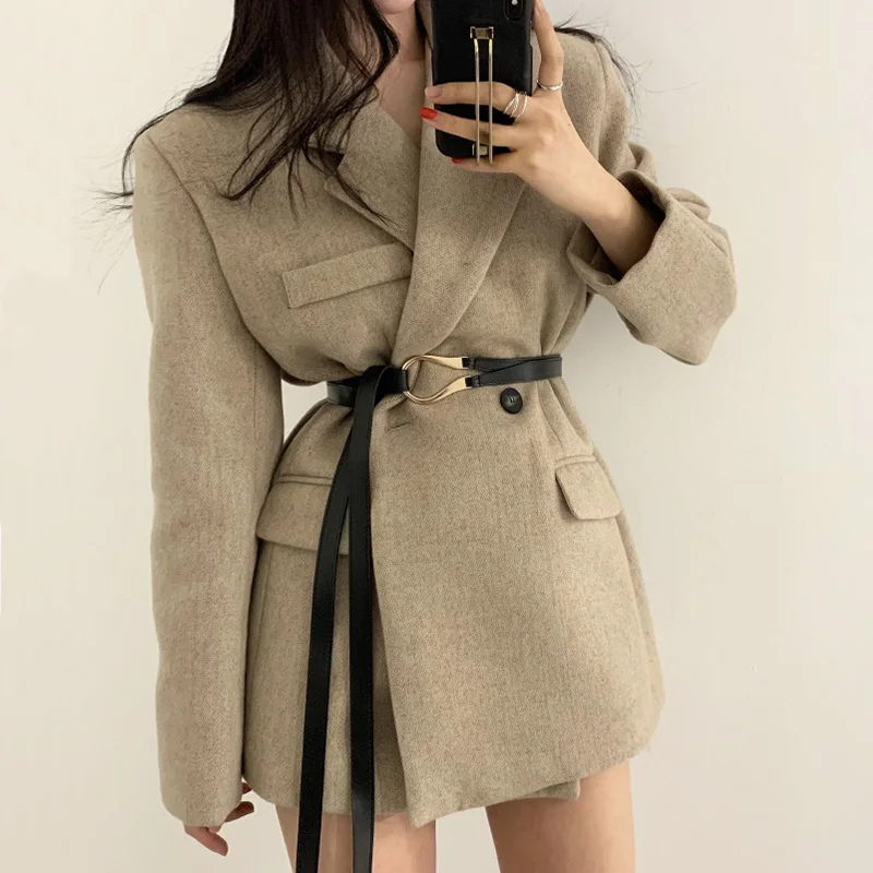 

New Fashion Leather Belt For Women Designer Metal Buckle Waist Strap All-match Dress Coat Sweater Decorative Knotted Waistband
