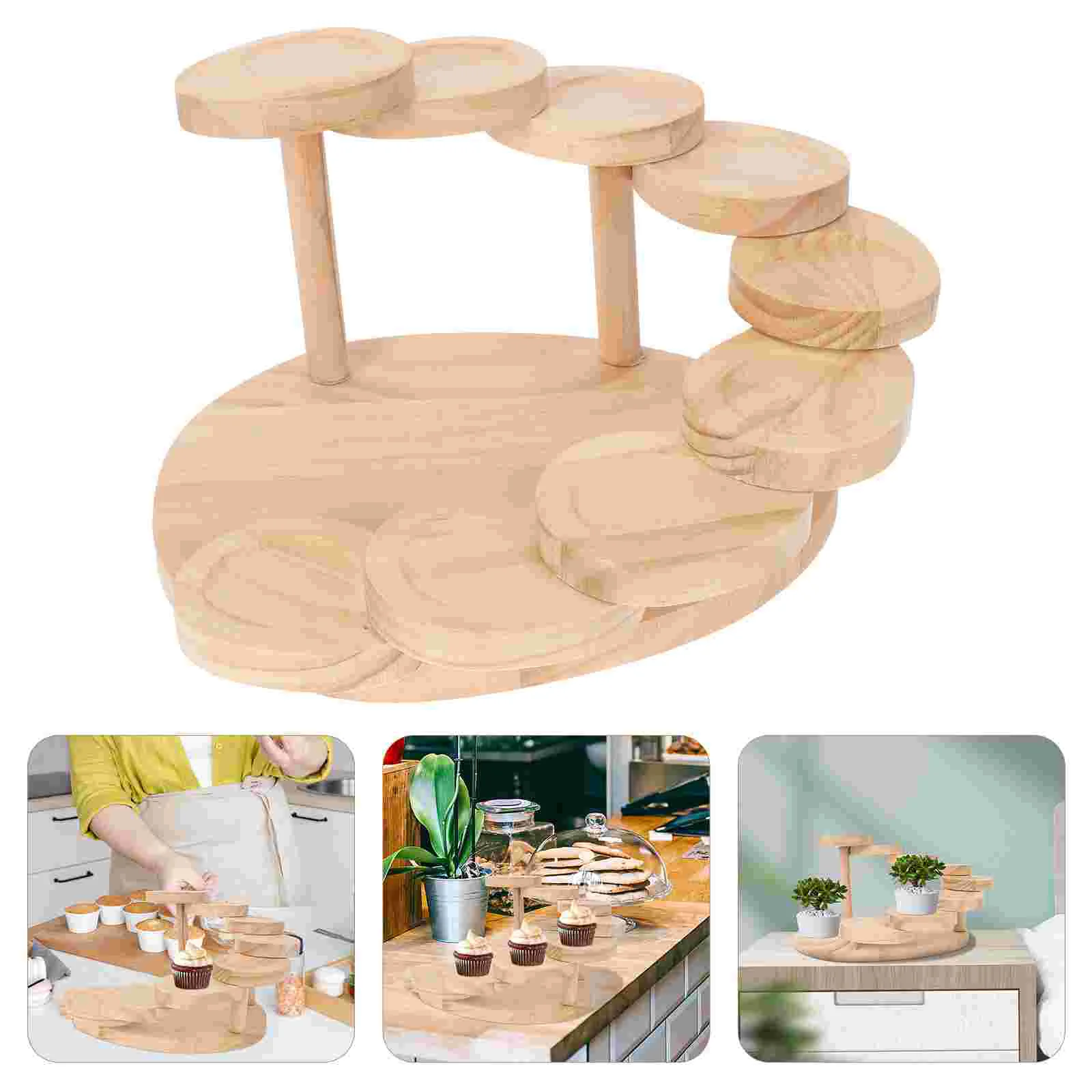 

Деревянная подставка для торта, многослойный стеллаж для торта, стеллаж для свадебного торта