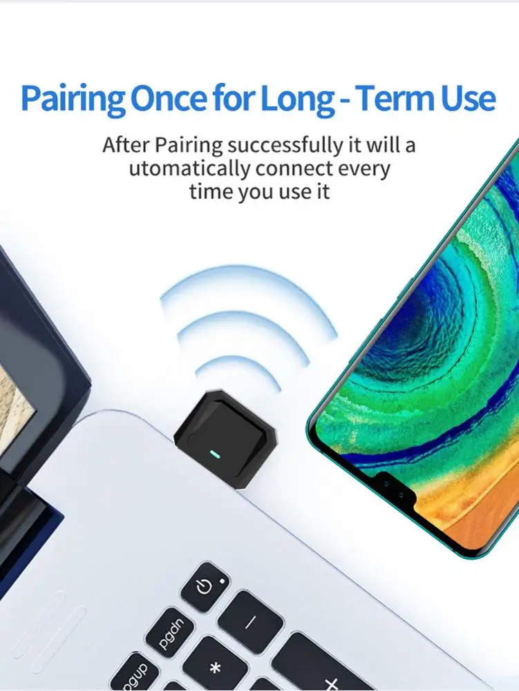 USB Bluetooth 5 0 адаптер приемник передачи беспроводной для ноутбука ПК мышь