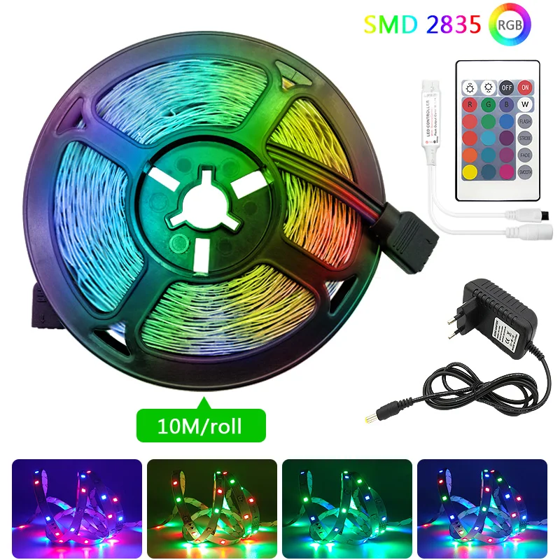 Неводонепроницаемая Светодиодная лента 5 м 20 30 12 В световой ленты RGB SMD2835 Гибкая