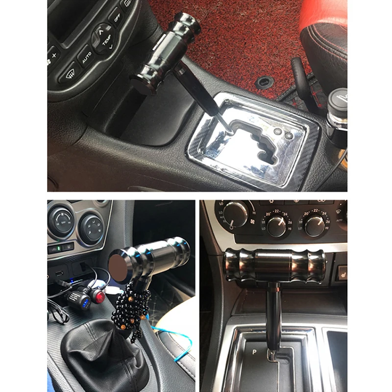 

Aluminum T-handle Car Modified Gear Shift Knob Plane Control Joystick Style Universal Auto Replacement Accessories