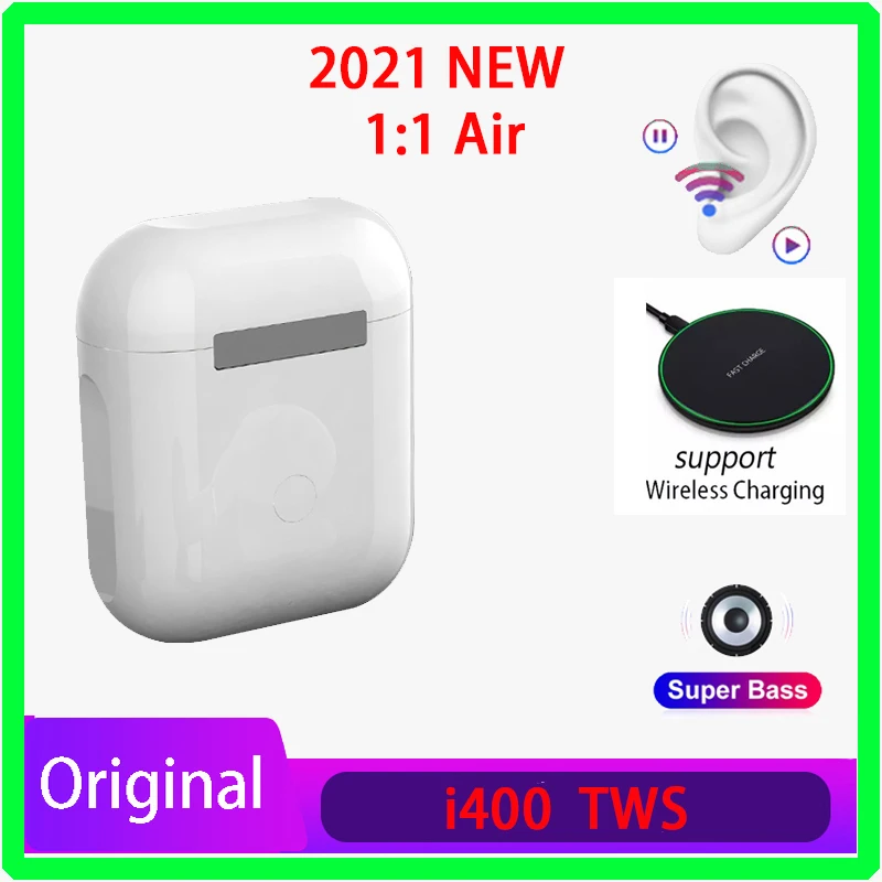 

2021 Original i400 TWS Wireless Earphone Rename Bluetooth 5.0 Super Earbuds PK i7 i9 i11 i12 i14 i15 i16 i18 i30 i1000 i9000 PRO