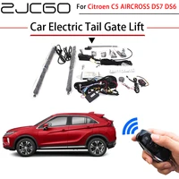 zjcgo car electric tail gate lift trunk rear door assist system for citroen c5 aircross ds6 ds7 original car key remote control