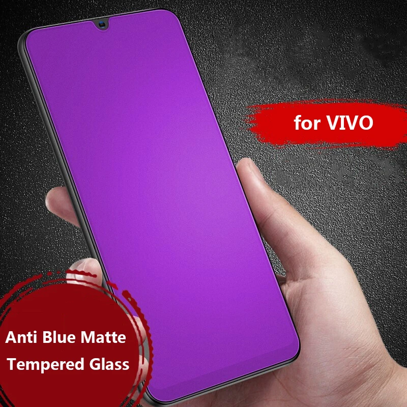 

Anti Blue Light Matte Tempered Glass for VIVO Y93s Y93 Lite Y95 Y97 Frosted Screen Protector VIVO Y91 Y91i Y91C Protective Film