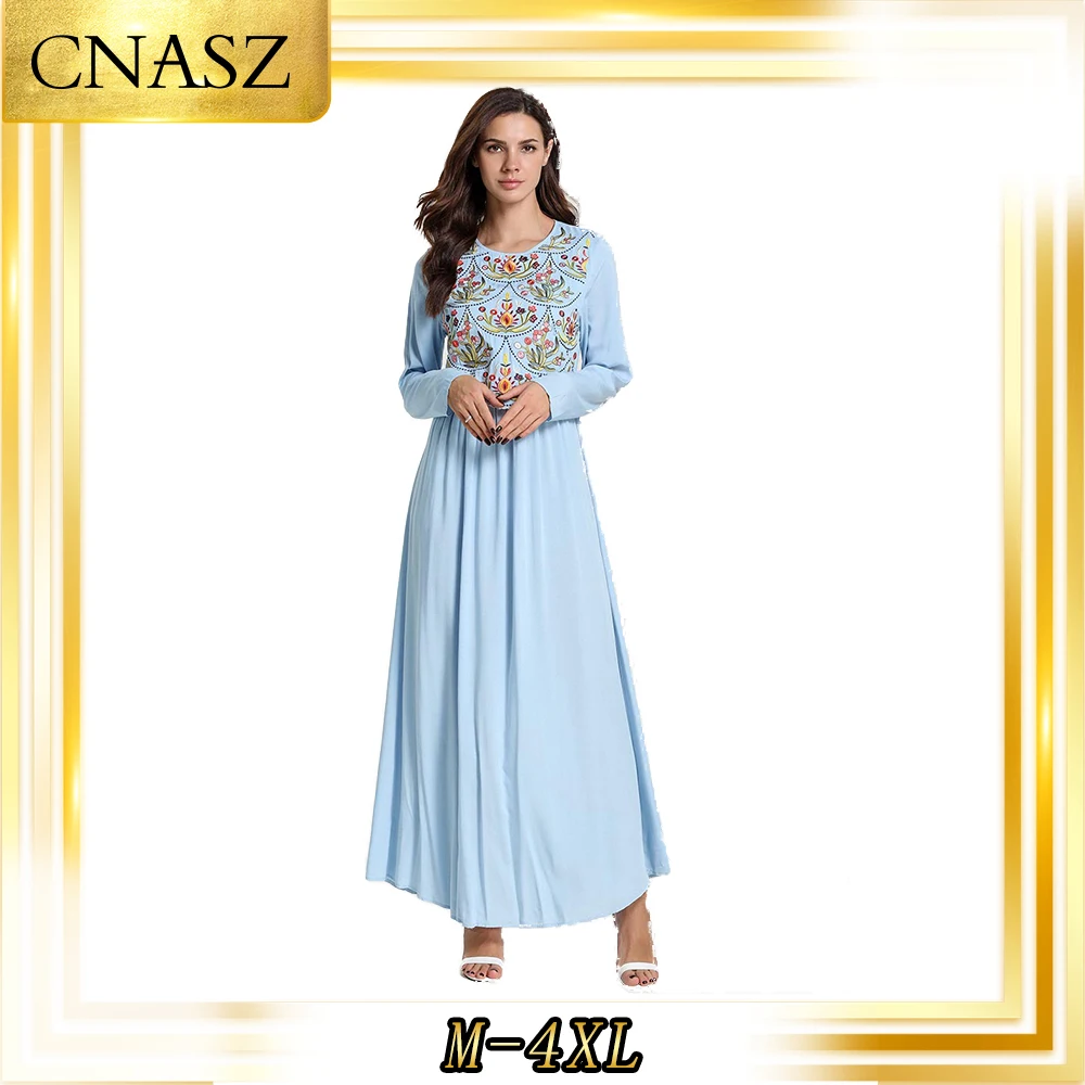 Марокканский кафтан 2019 модное мусульманское платье большого размера с