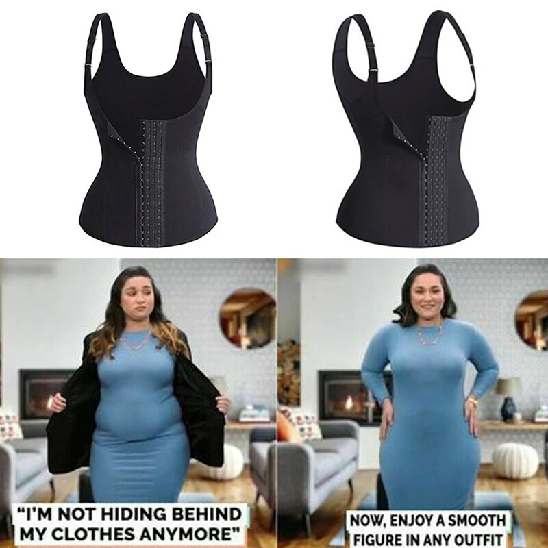 

Neoprene Waist Trainer Corset Sweat Vest Weight Loss Body Shaper Workout Tank Tops Women Tummy Control Workout Shapewear