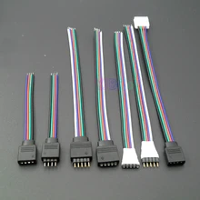 5pcs  Male Female 4pin 5Pin LED Strip Light Cable Connector Adapter Wire RGB RGBW Lamp Tape RGB RGBW Controller Connection