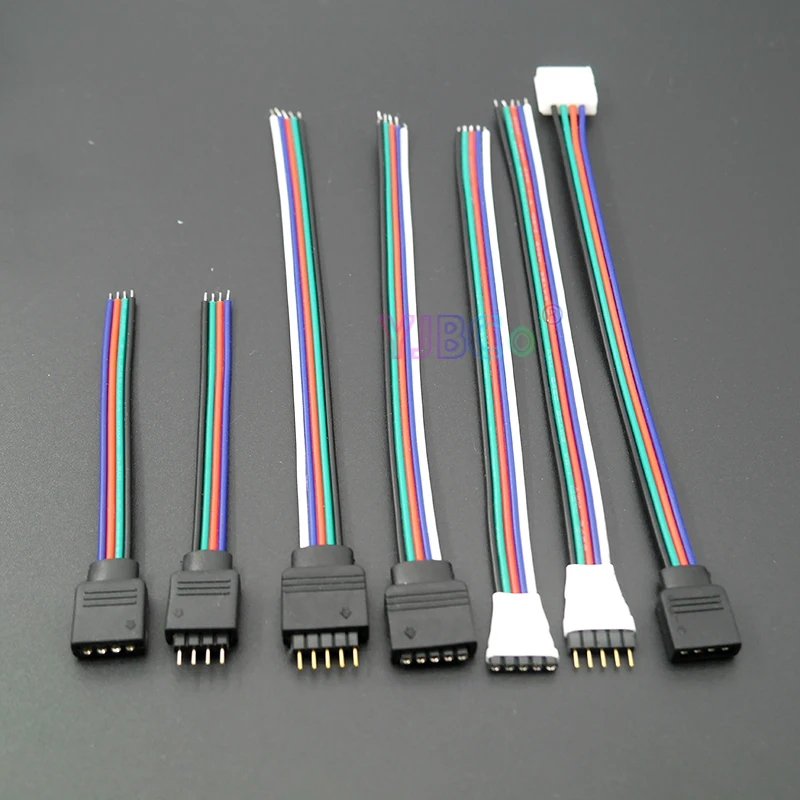 5 шт. мужской женский 4pin 5Pin Светодиодные ленты светильник Кабельный разъем