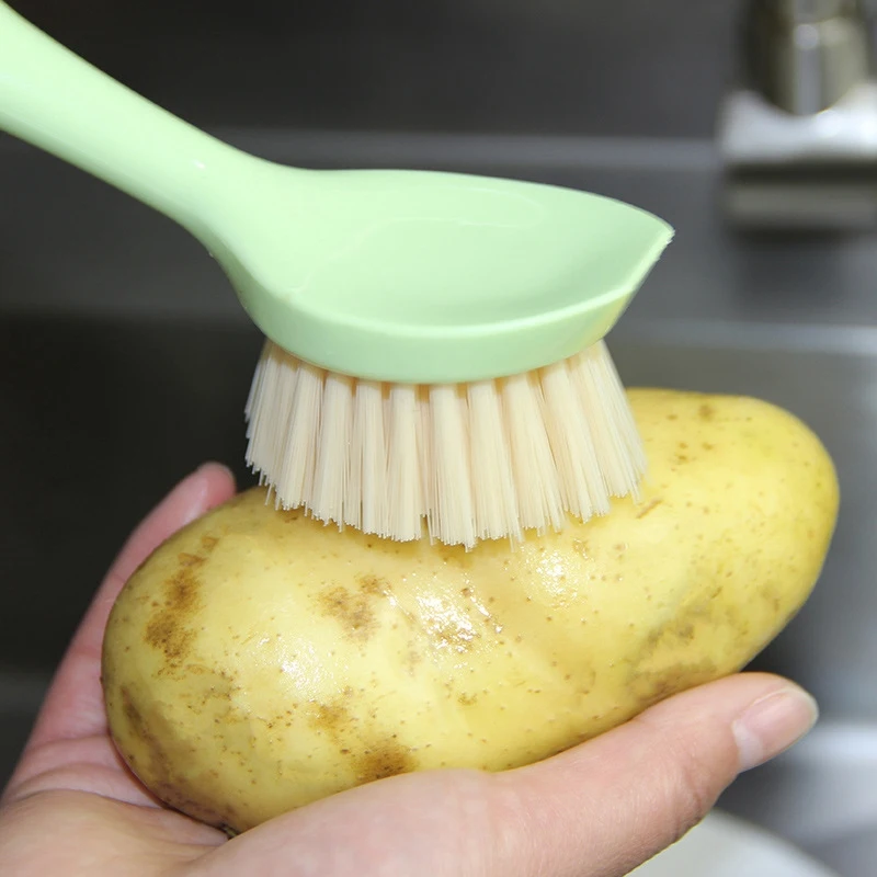 DSHA 1 шт. натуральная бамбуковая щетка для посуды рук над деревянной ручкой и